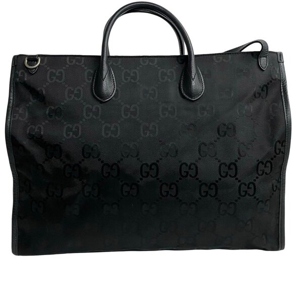 GUCCI Black Monogram Leather Shoulder Bag - Picture 4 of 9